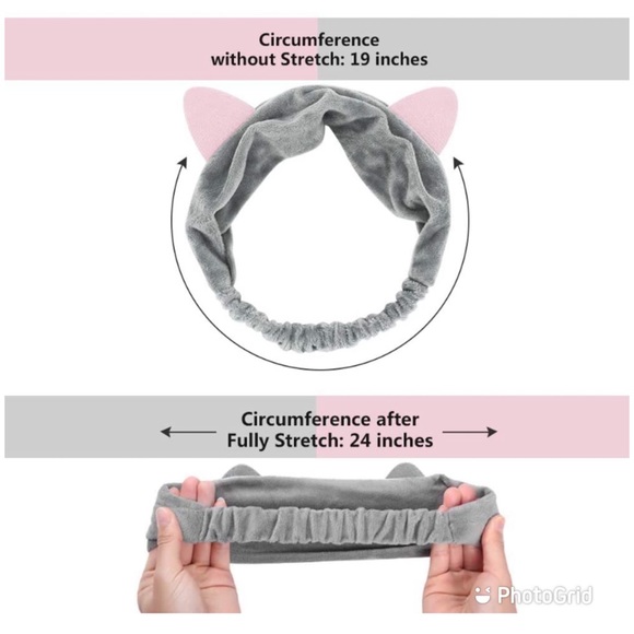 NWT cat ears headband comes in pack of 3 - Picture 3 of 3